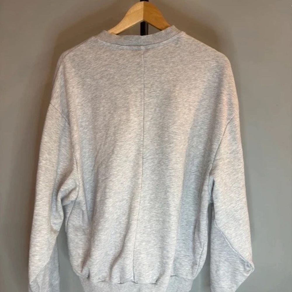 Men's Light Gray Crewneck Sweatshirt - Picture 5 of 5